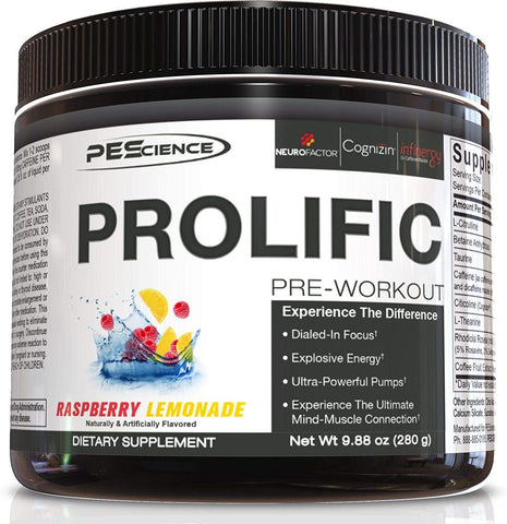 PEScience Prolific, Raspberry Lemonade - 280g
