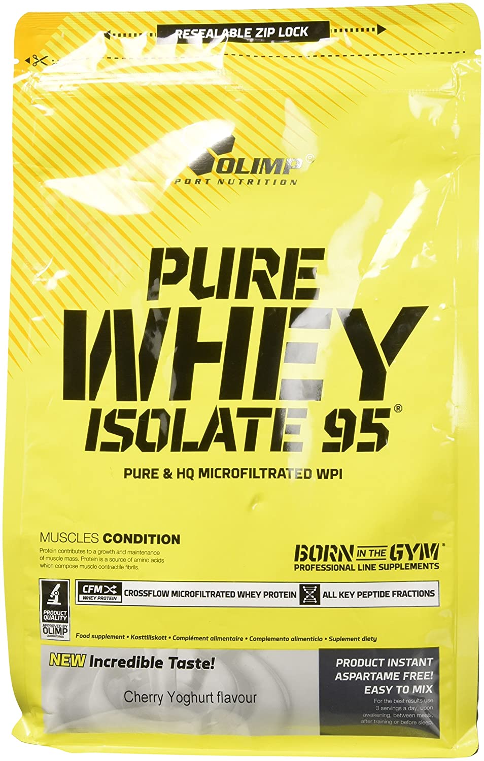 Olimp Nutrition Pure Whey Isolate 95, Cherry Yoghurt - 600g