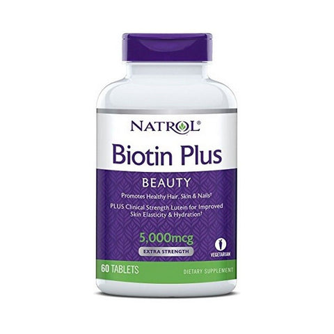 Natrol Biotin Plus, 5000mcg - 60 tabs