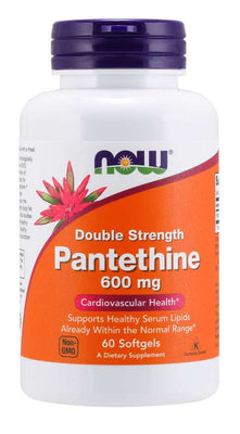 NOW Foods Pantethine, 600mg Double Strength - 60 softgels