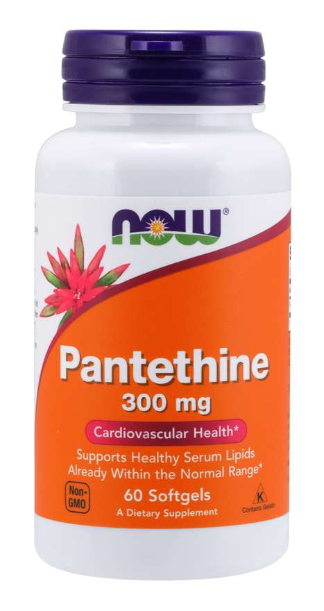 NOW Foods Pantethine, 300mg - 60 softgels