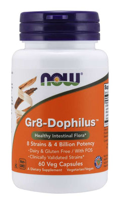 NOW Foods Gr8-Dophilus - 60 vcaps