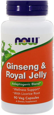 NOW Foods Ginseng & Royal Jelly - 90 vcaps