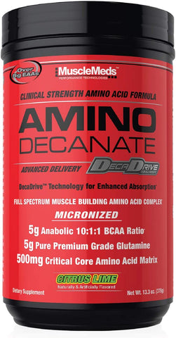 MuscleMeds Amino Decanate, Citrus Lime - 384g