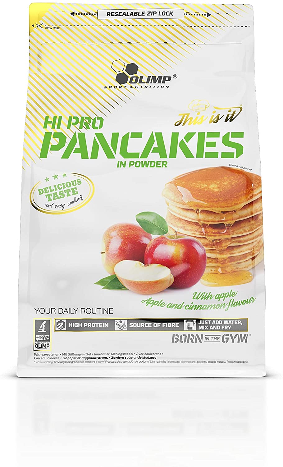 Olimp Nutrition Hi Pro Pancakes, Apple & Cinnamon - 900g