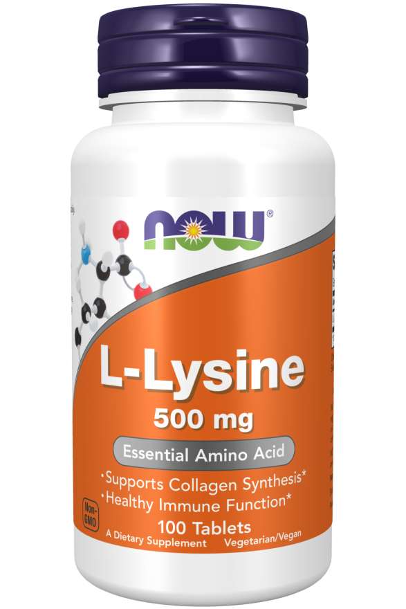 NOW Foods L-Lysine, 500mg - 100 tablets