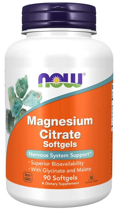 NOW Foods Magnesium Citrate Softgels - 90 softgels