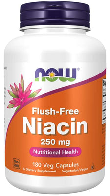NOW Foods Niacin Flush-Free, 250mg - 180 vcaps