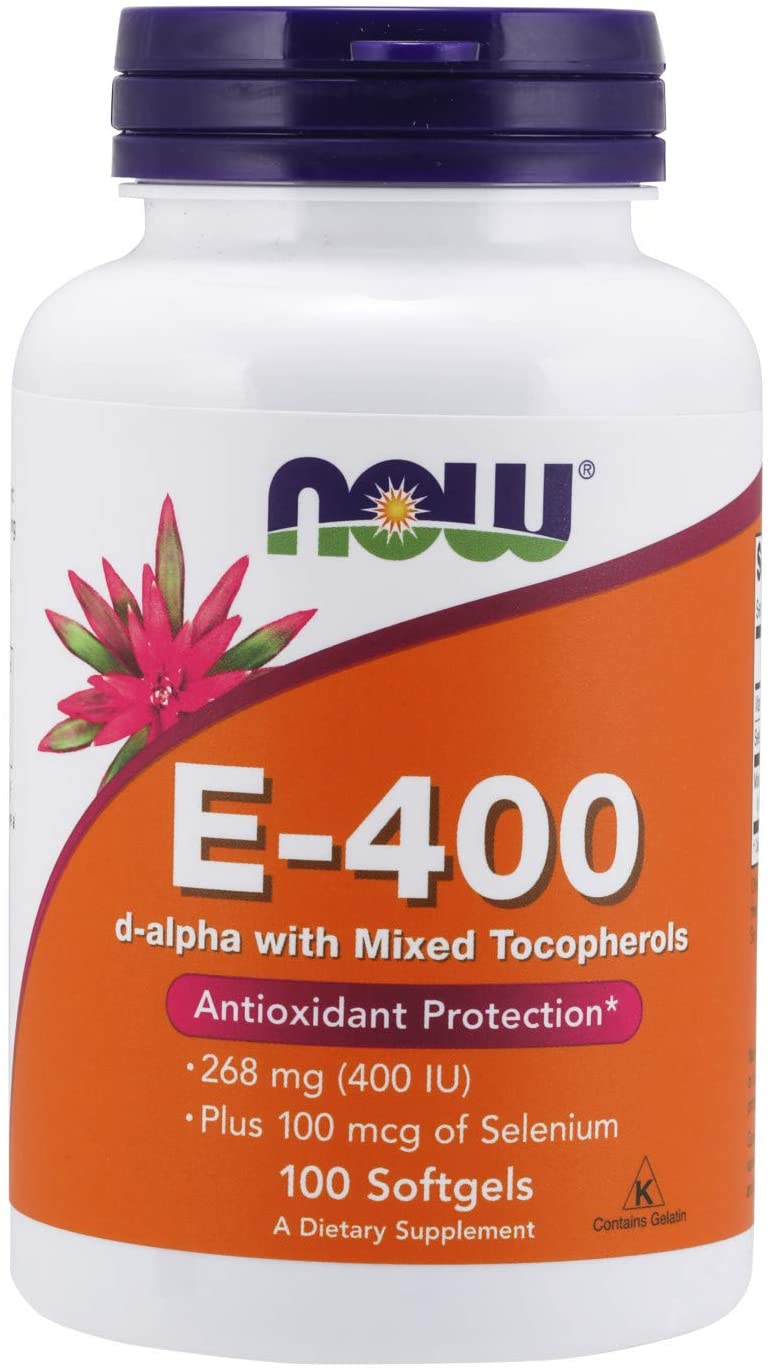 NOW Foods Vitamin E-400 IU with Selenium - 100 softgels