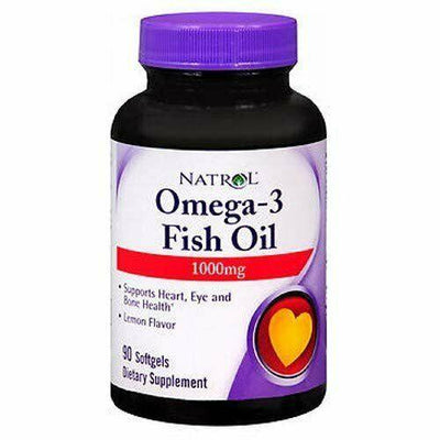 Natrol Omega-3 Fish Oil, 1000mg - 90 softgels