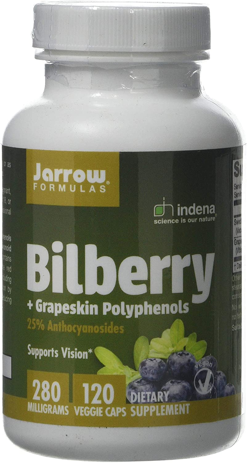 Jarrow Formulas Bilberry + Grapeskin Polyphenols - 120 vcaps