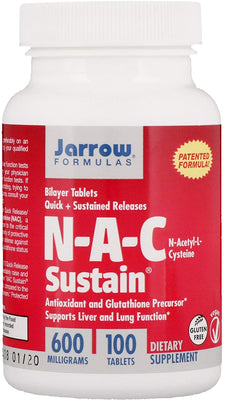 Jarrow Formulas N-A-C Sustain, 600mg - 100 tabs