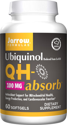 Jarrow Formulas Ubiquinol QH-absorb, 100mg - 60 softgels