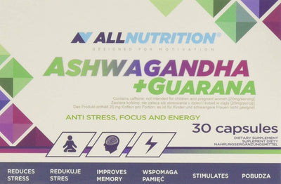 Allnutrition Ashwagandha + Guarana - 30 caps