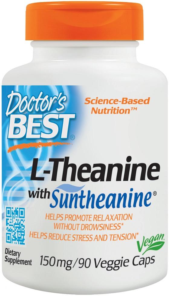 Doctor's Best L-Theanine with Suntheanine, 150mg - 90 vcaps