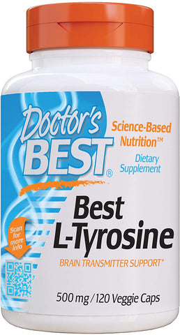 Doctor's Best Best L-Tyrosine, 500mg - 120 vcaps