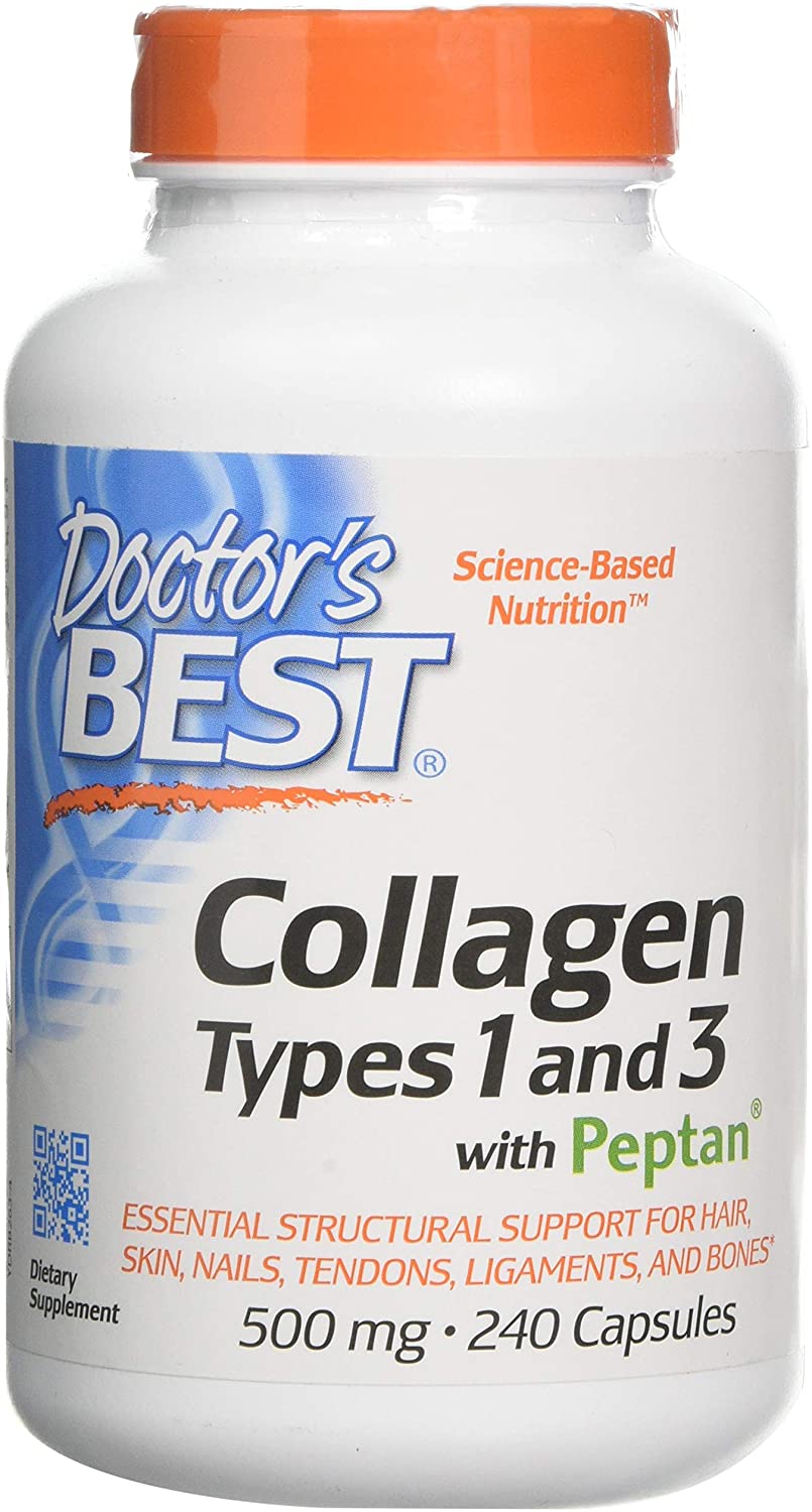 Doctor's Best Collagen Types 1 and 3 with Vitamin C, 500mg - 240 caps