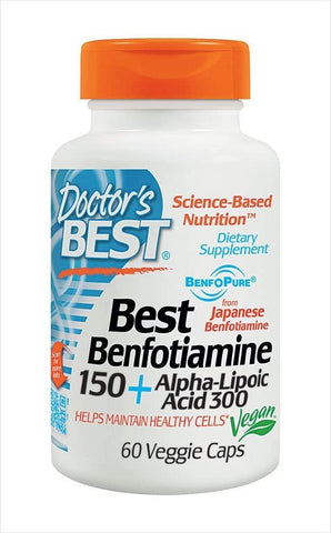 Doctor's Best Benfotiamine 150 + Alpha-Lipoic Acid 300 - 60 vcaps