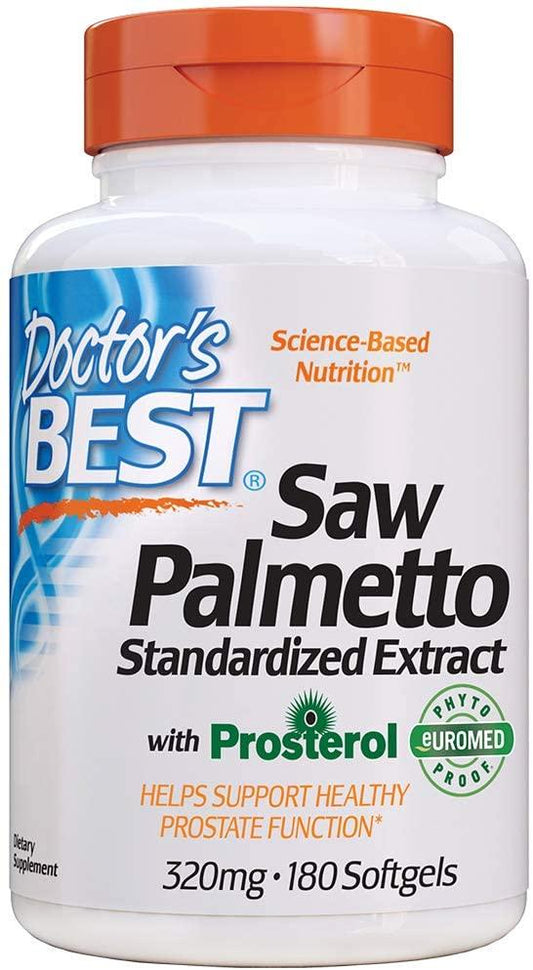Doctor's Best Saw Palmetto Standardized Extract, 320mg - 180 softgels
