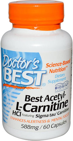 Doctor's Best Acetyl L-Carnitine with Biosint Carnitines, 500mg  - 60 vcaps