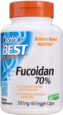 Doctor's Best Fucoidan 70%, 300mg - 60 vcaps