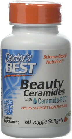 Doctor's Best Beauty Ceramides with Ceramide-PCD - 60 veggie softgels