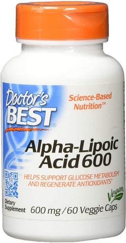 Doctor's Best Alpha Lipoic Acid, 600mg - 60 vcaps