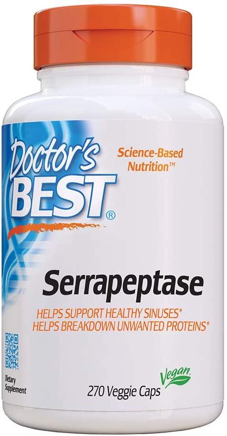 Doctor's Best Serrapeptase, 40 000 SPU - 270 vcaps
