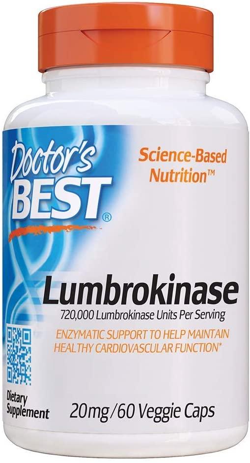 Doctor's Best Lumbrokinase, 20mg - 60 vcaps