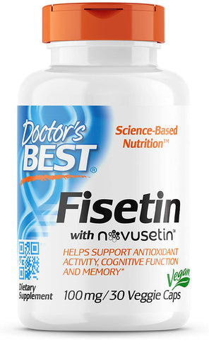 Doctor's Best Fisetin with Novusetin, 100mg - 30 vcaps