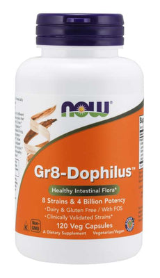 NOW Foods Gr8-Dophilus - 120 vcaps