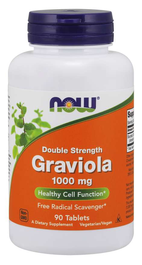 NOW Foods Graviola, 1000mg - 90 tabs