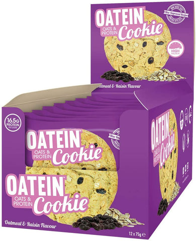 Oatein Cookie, Oatmeal & Raisin - 12 cookies