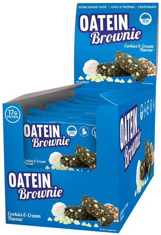 Oatein Brownie, Cookies & Cream - 15 brownies