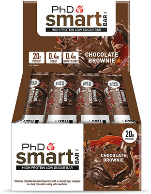 PhD Smart Bar, Chocolate Brownie - 12 bars