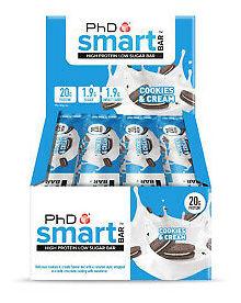 PhD Smart Bar, Cookies & Cream - 12 bars