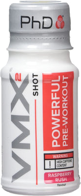 PhD VMX 2 Shot, Raspberry Rush - 12 x 60 ml.