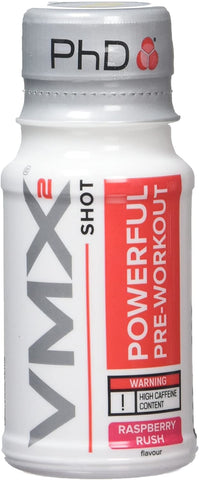 PhD VMX 2 Shot, Raspberry Rush - 12 x 60 ml.