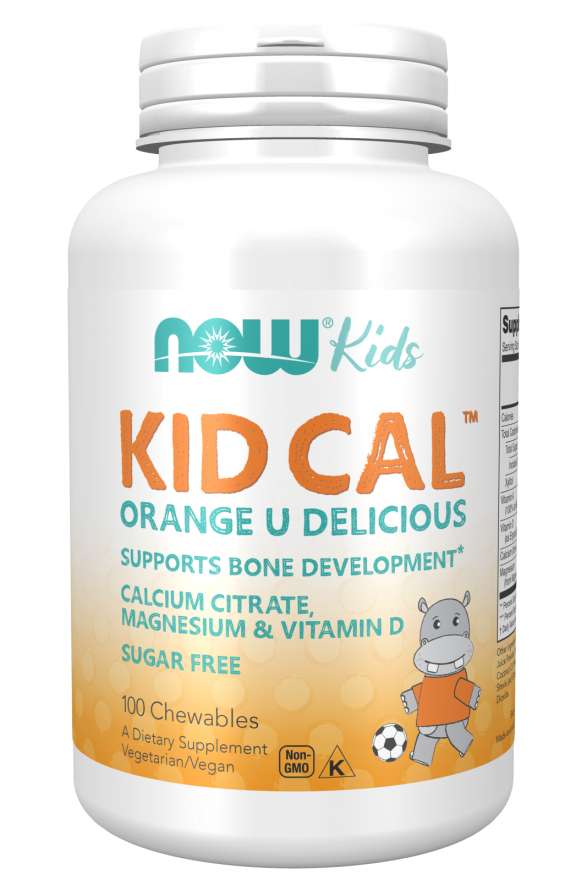 NOW Foods Kid Cal, Tart Orange - 100 chewables