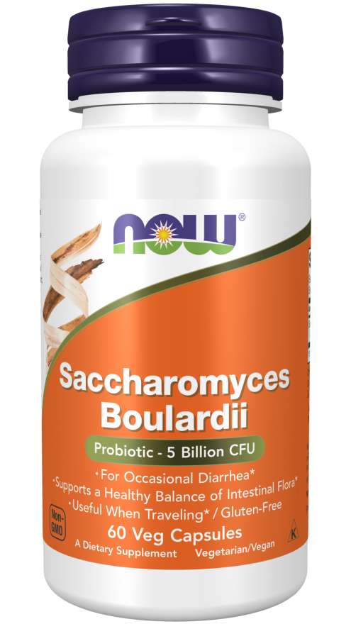 NOW Foods Saccharomyces Boulardii - 60 vcaps
