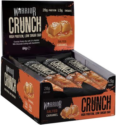 Warrior Crunch Bar, Salted Caramel - 12 bars