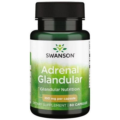 Swanson Adrenal Glandular, 350mg - 60 caps