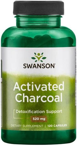 Swanson Activated Charcoal, 520mg - 120 caps