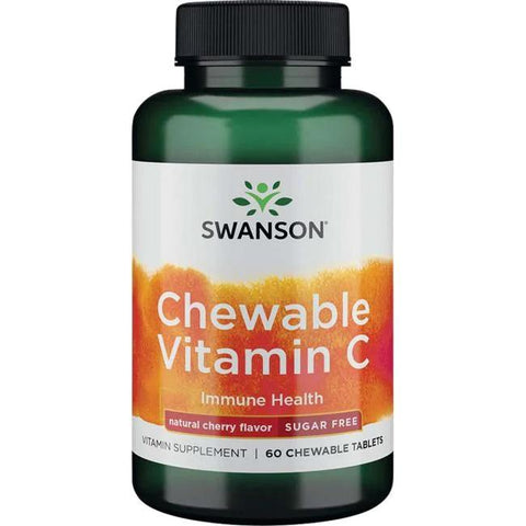 Swanson Chewable Vitamin C, Natural Cherry Flavour - 60 chewable tabs