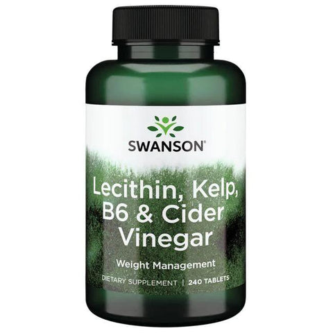Swanson Lecithin, Kelp, B-6, & Cider Vinegar - 240 tabs