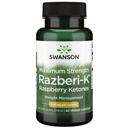 Swanson Razberi-K, 500mg Maximum Strength - 60 vcaps