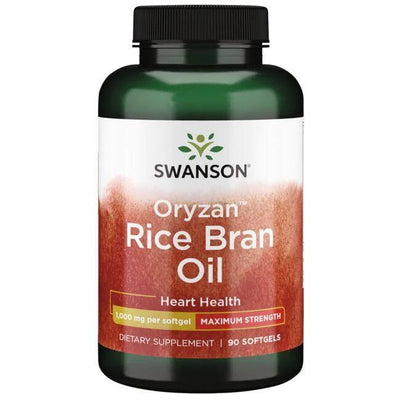 Swanson Rice Bran Oil, 1000mg - 90 softgels