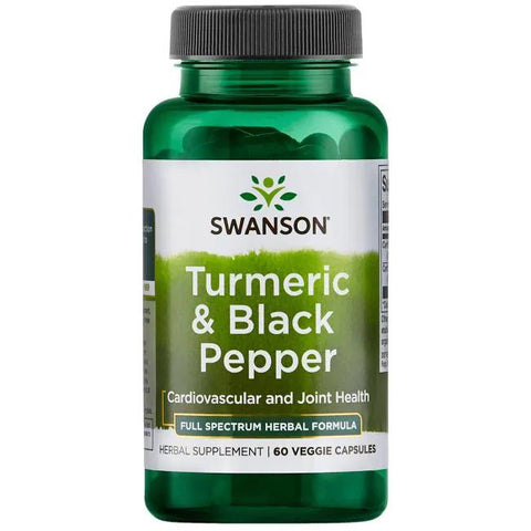 Swanson Turmeric & Black Pepper - 60 vcaps