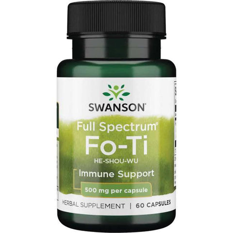 Swanson Fo-Ti (He-Shou-Wu), 500mg - 60 caps