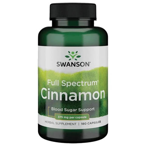 Swanson Full Spectrum Cinnamon, 375mg - 180 caps